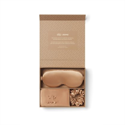 SLIP X SKIMS PURE SILK SIGNATURE GIFT SET - CLAY