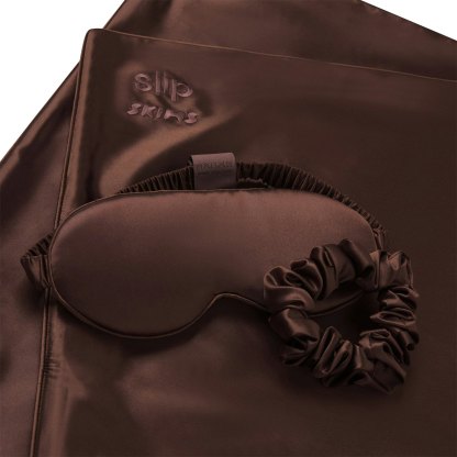 SLIP X SKIMS PURE SILK SIGNATURE GIFT SET - COCOA