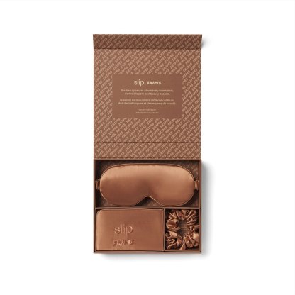 SLIP X SKIMS PURE SILK SIGNATURE GIFT SET - SIENNA