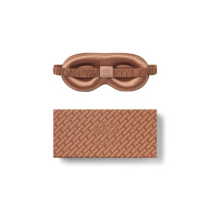 SLIP X SKIMS PURE SILK CONTOUR SLEEP MASK - SIENNA