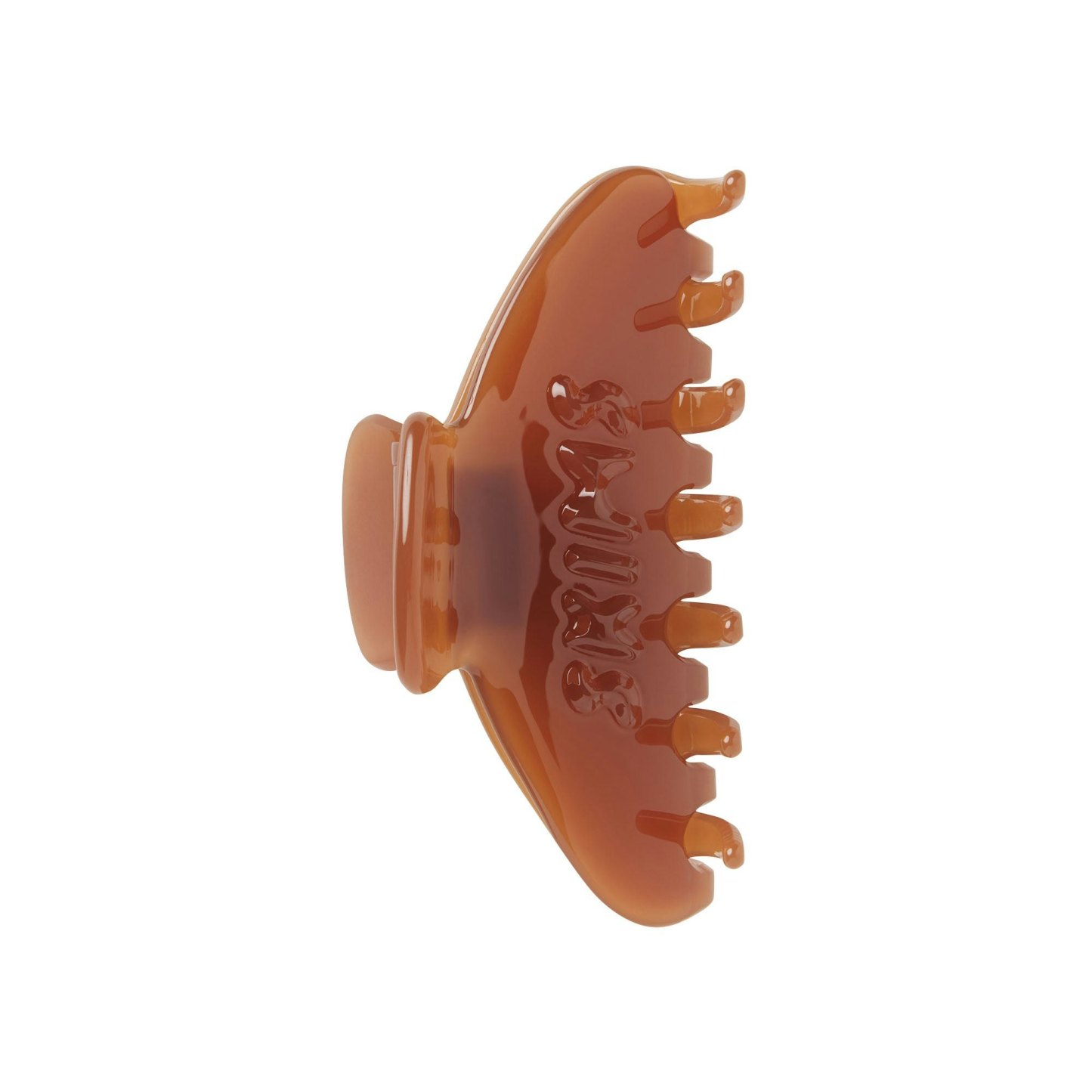 GETTING READY ACCESSORIES EMBOSSED LOGO CLAW CLIP - ALMOND