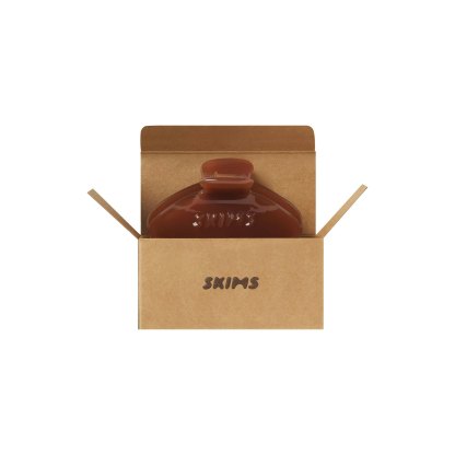 GETTING READY ACCESSORIES EMBOSSED LOGO MINI CLAW CLIP - ALMOND