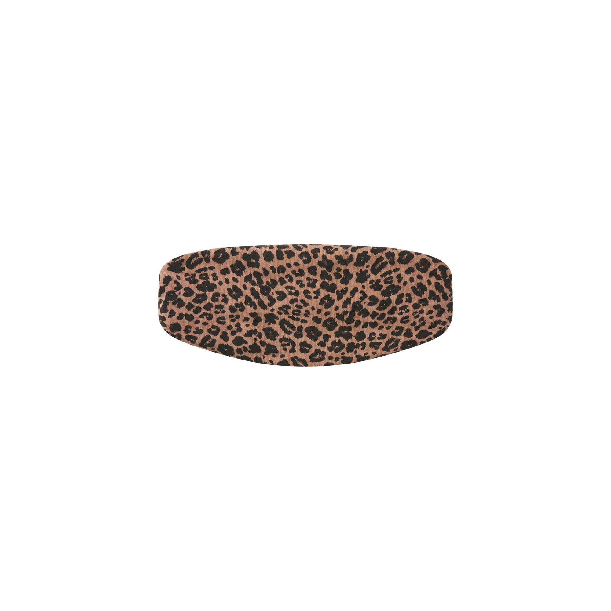 COTTON JERSEY WIDE HEADBAND - SIENNA NATURAL LEOPARD