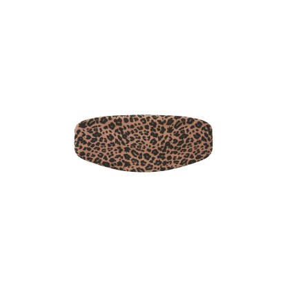 COTTON JERSEY WIDE HEADBAND - SIENNA NATURAL LEOPARD