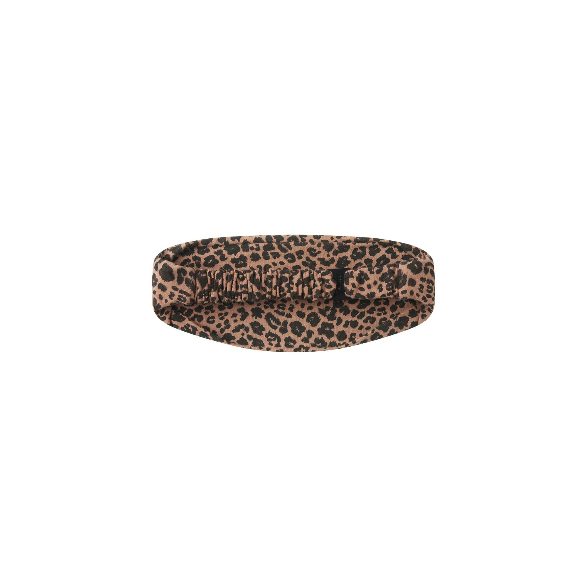 COTTON JERSEY WIDE HEADBAND - SIENNA NATURAL LEOPARD