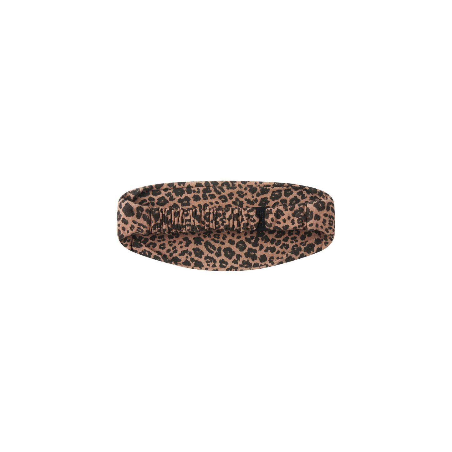 COTTON JERSEY WIDE HEADBAND - SIENNA NATURAL LEOPARD