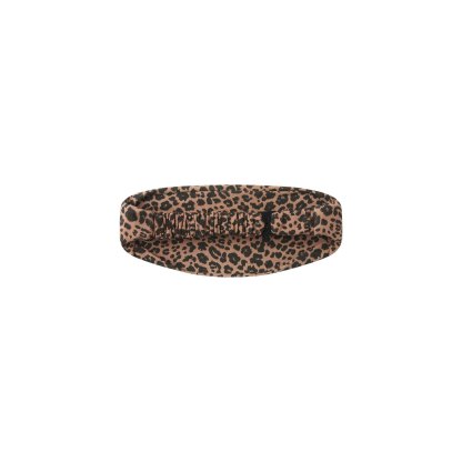 COTTON JERSEY WIDE HEADBAND - SIENNA NATURAL LEOPARD