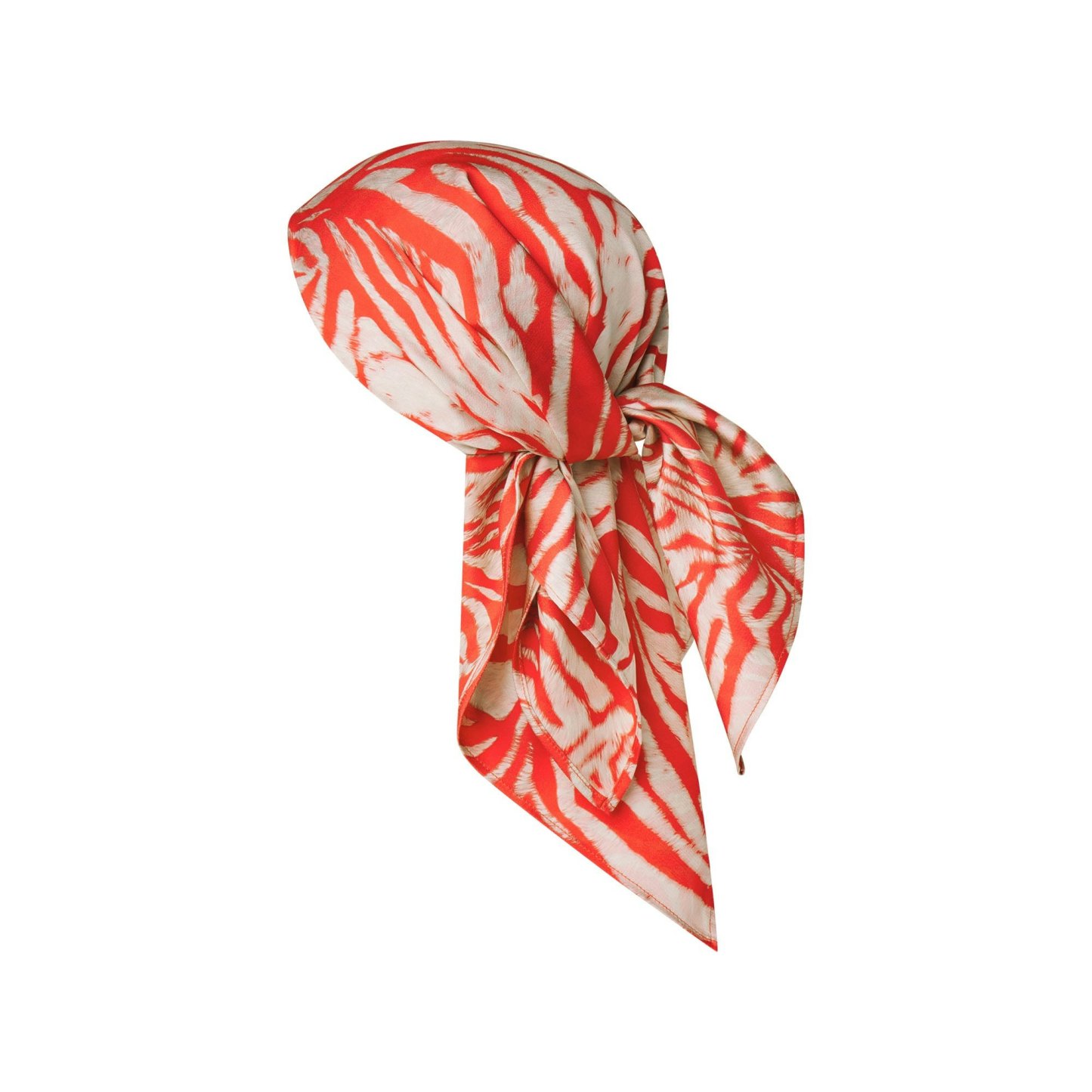 SKIMS ACCESSORIES HEADSCARF - CARMINE ZEBRA PRINT