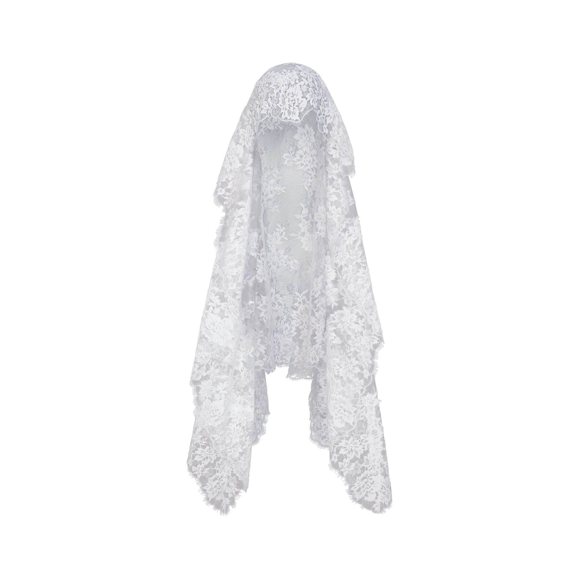 SKIMS LACE VEIL - SNOW