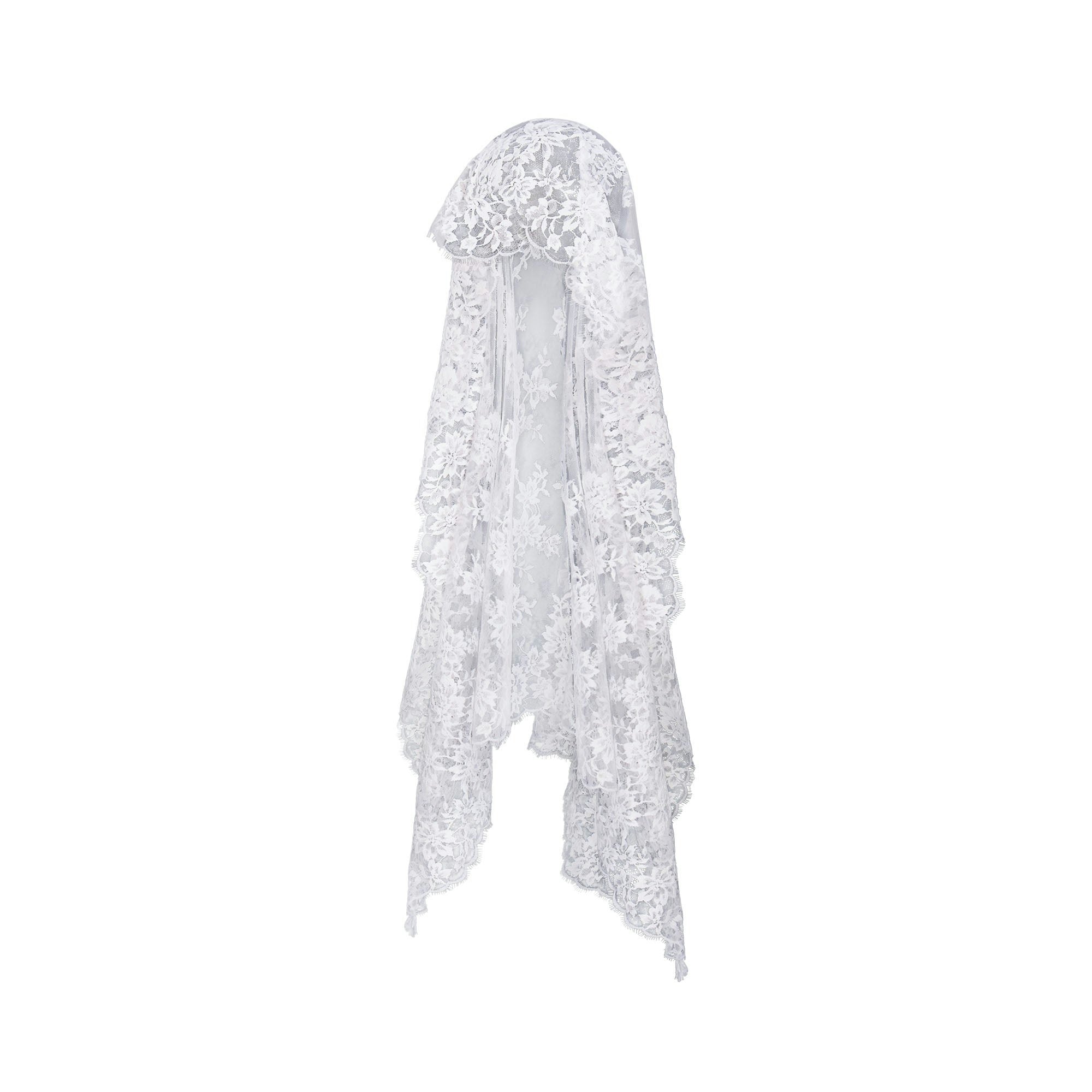 SKIMS LACE VEIL - SNOW