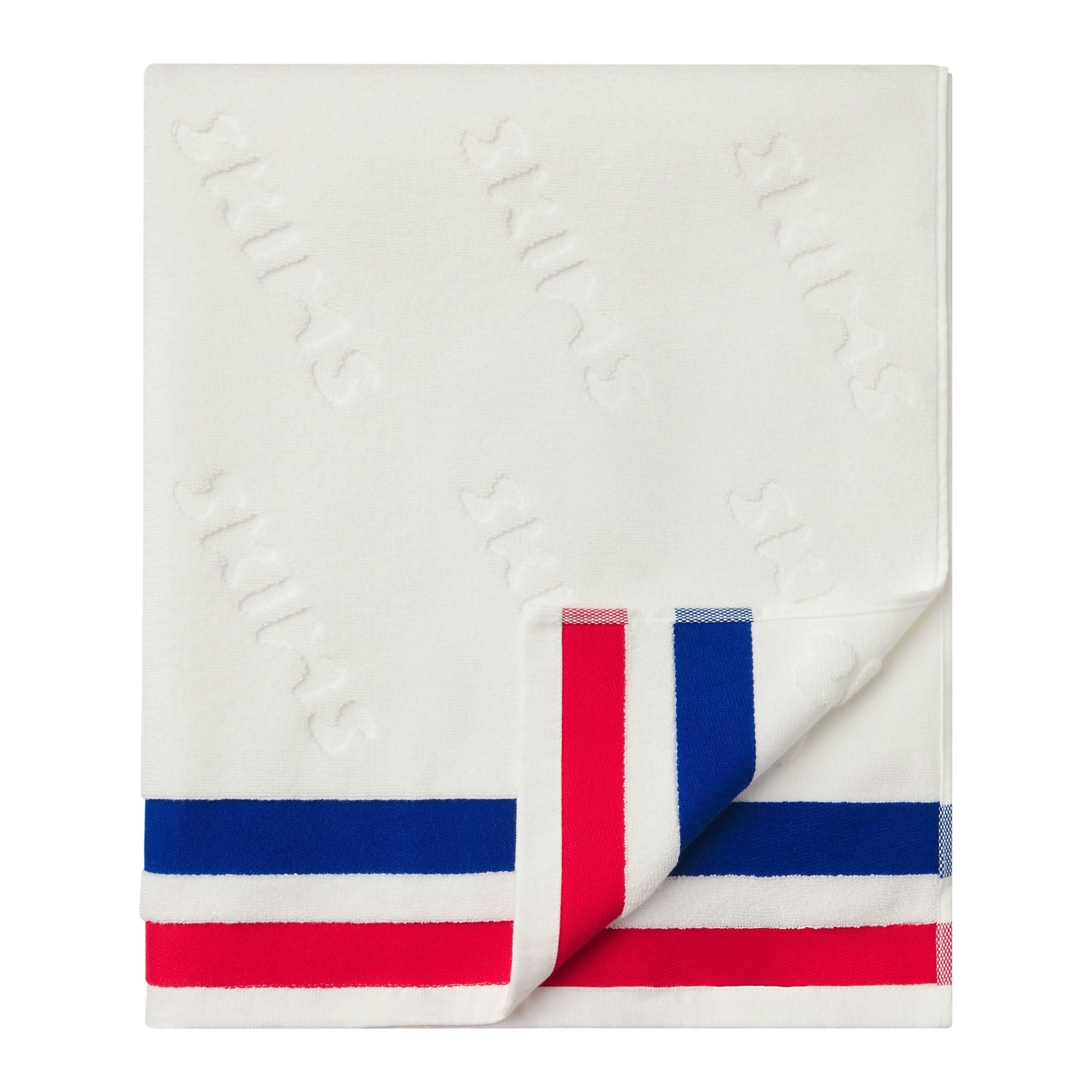 SIGNATURE SWIM TOWEL - CARMINE STRIPE