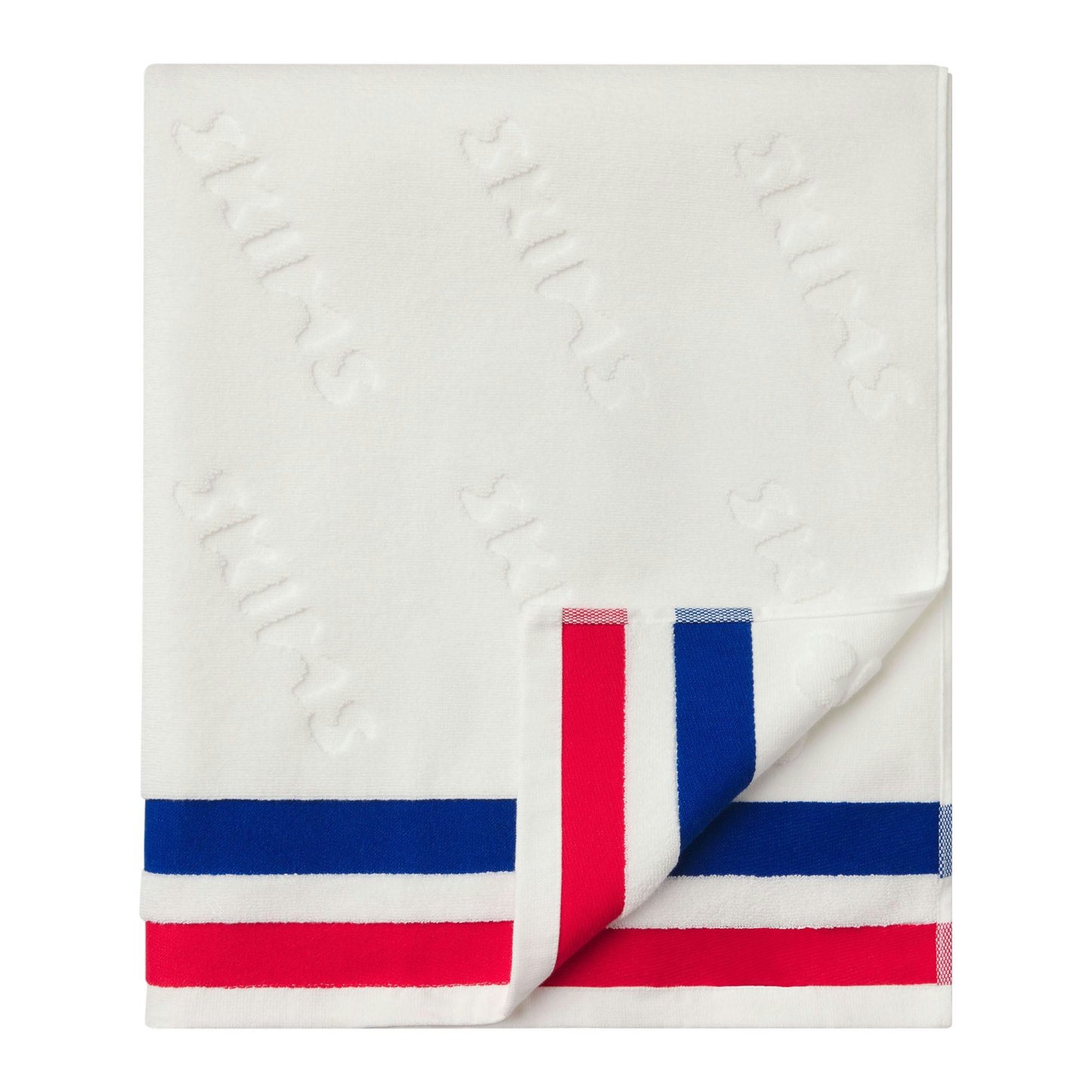 SIGNATURE SWIM TOWEL - CARMINE STRIPE