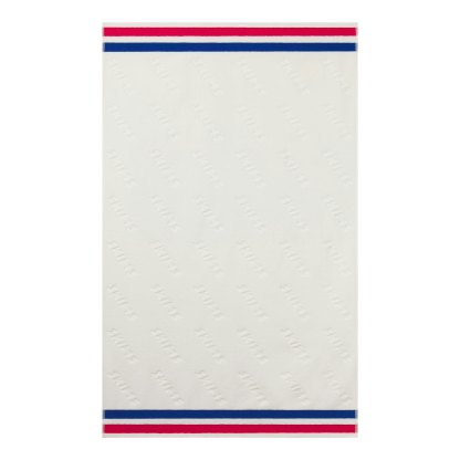 SIGNATURE SWIM TOWEL - CARMINE STRIPE