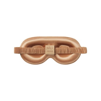 SLIP X SKIMS PURE SILK CONTOUR SLEEP MASK - CLAY