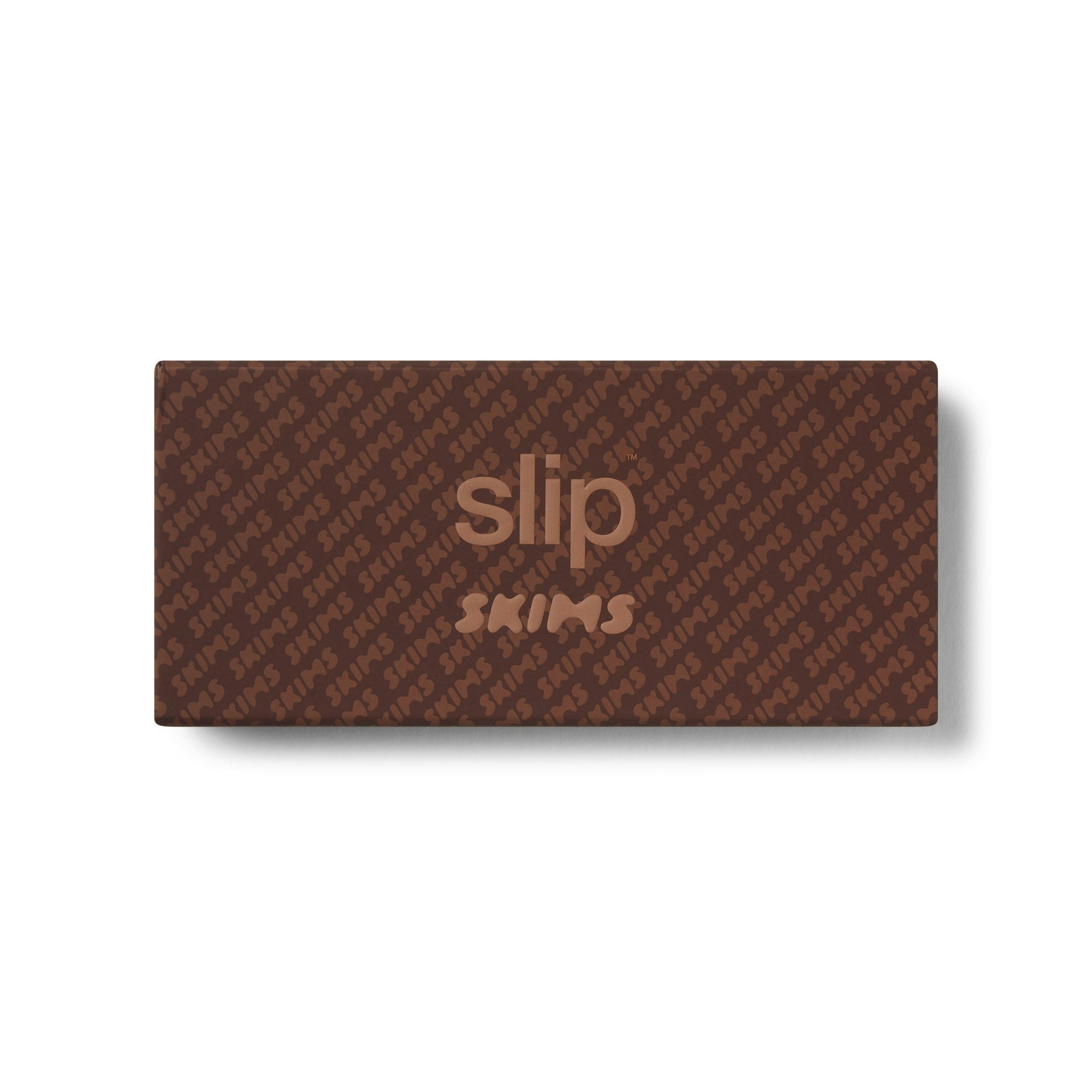 SLIP X SKIMS PURE SILK CONTOUR SLEEP MASK - COCOA