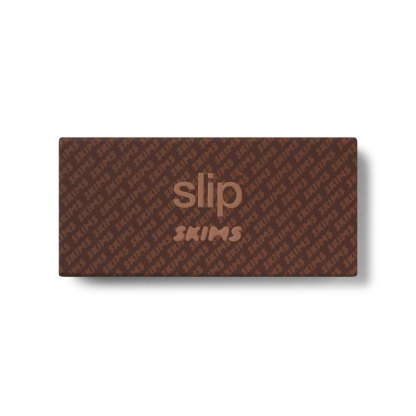 SLIP X SKIMS PURE SILK CONTOUR SLEEP MASK - COCOA
