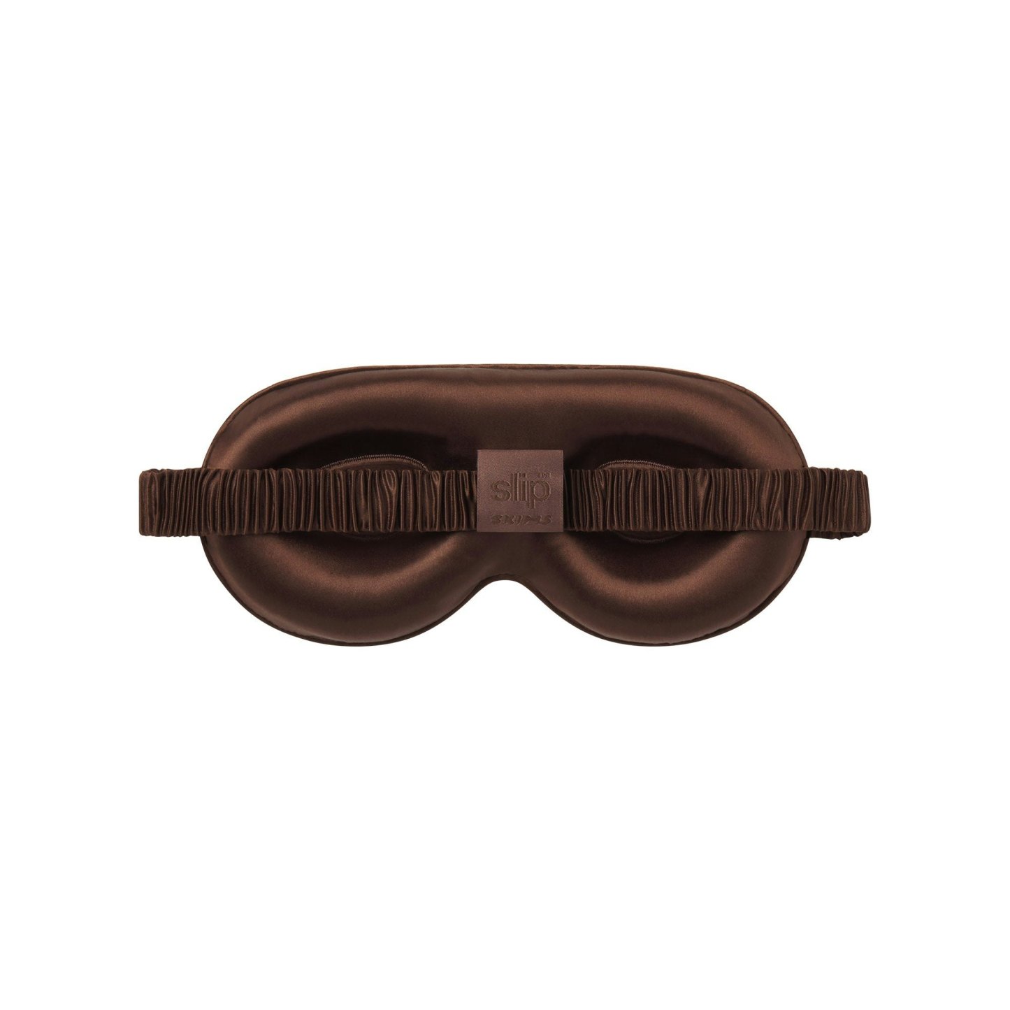 SLIP X SKIMS PURE SILK CONTOUR SLEEP MASK - COCOA