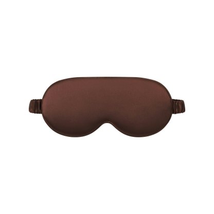 SLIP X SKIMS PURE SILK CONTOUR SLEEP MASK - COCOA