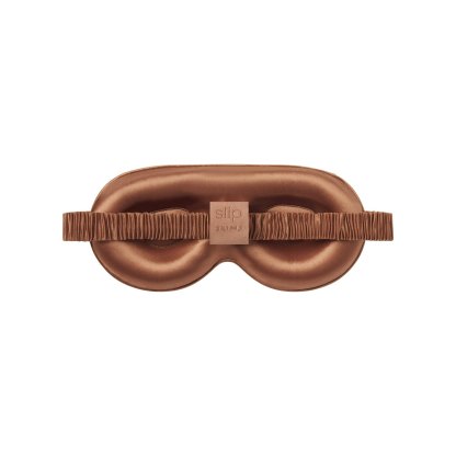 SLIP X SKIMS PURE SILK CONTOUR SLEEP MASK - SIENNA