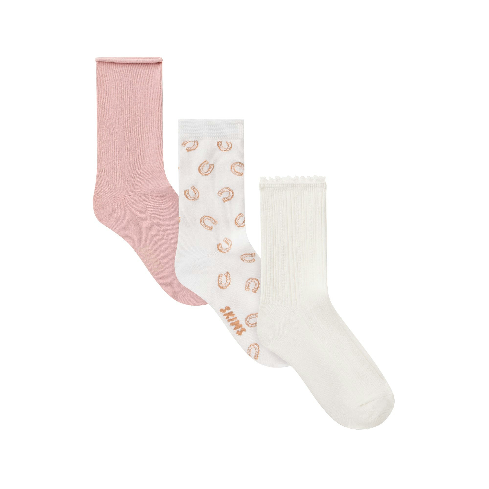 TEXTURED SOCK 3-PACK - SNOW HORSESHOE MULTI - image 8
