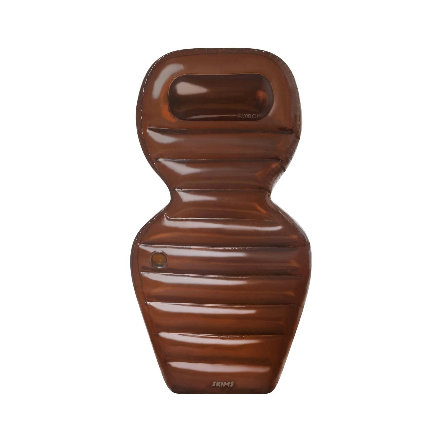 FUNBOY X SKIMS BODY LOUNGER POOL FLOAT - COCOA