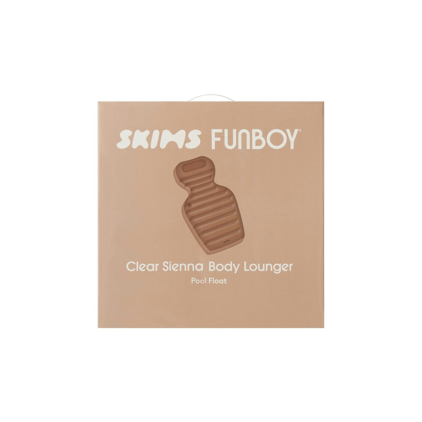 FUNBOY X SKIMS BODY LOUNGER POOL FLOAT - SIENNA