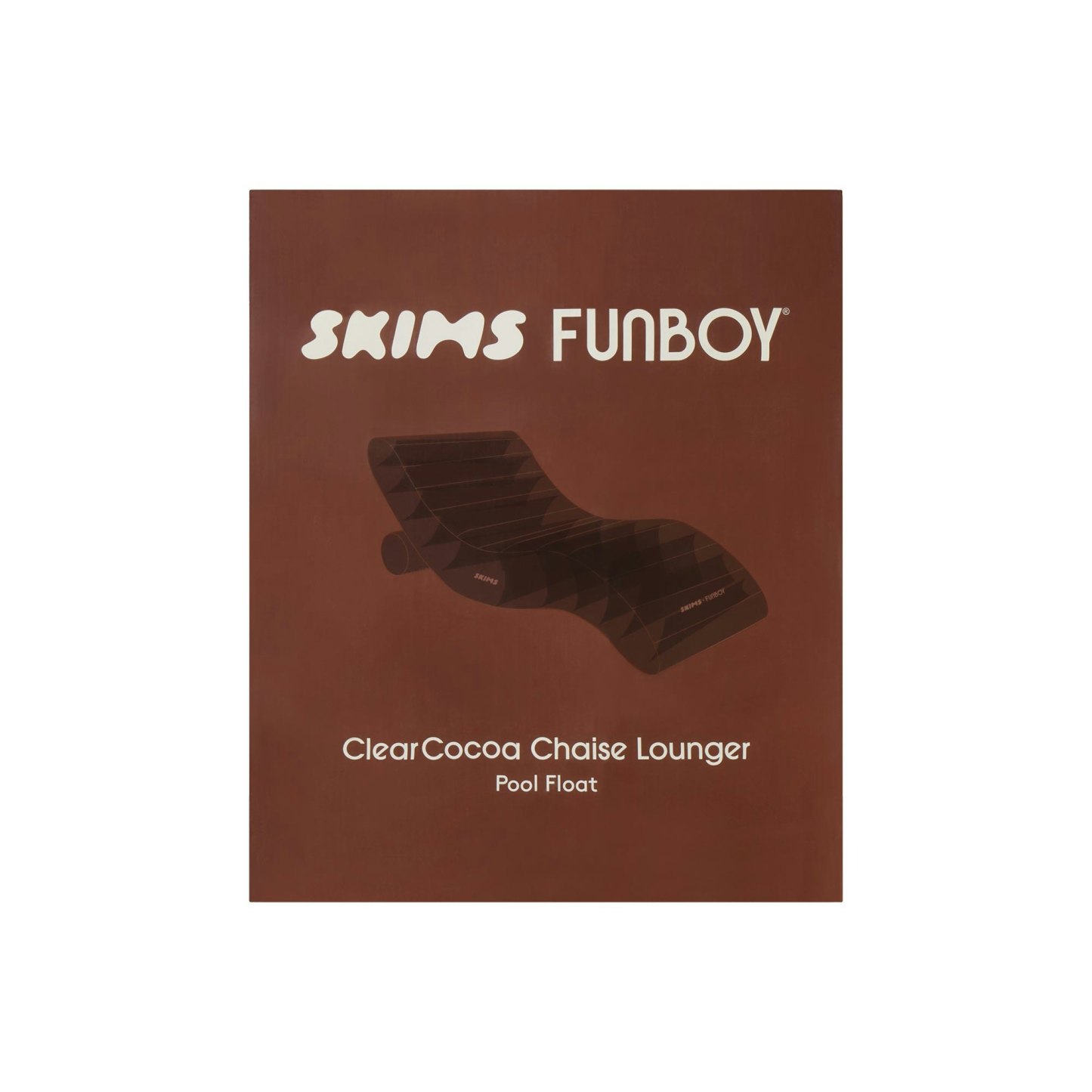 FUNBOY X SKIMS CHAISE LOUNGER FLOAT - COCOA