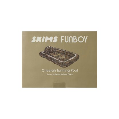 FUNBOY X SKIMS TANNING POOL LOUNGER - CHEETAH SKIN PRINT