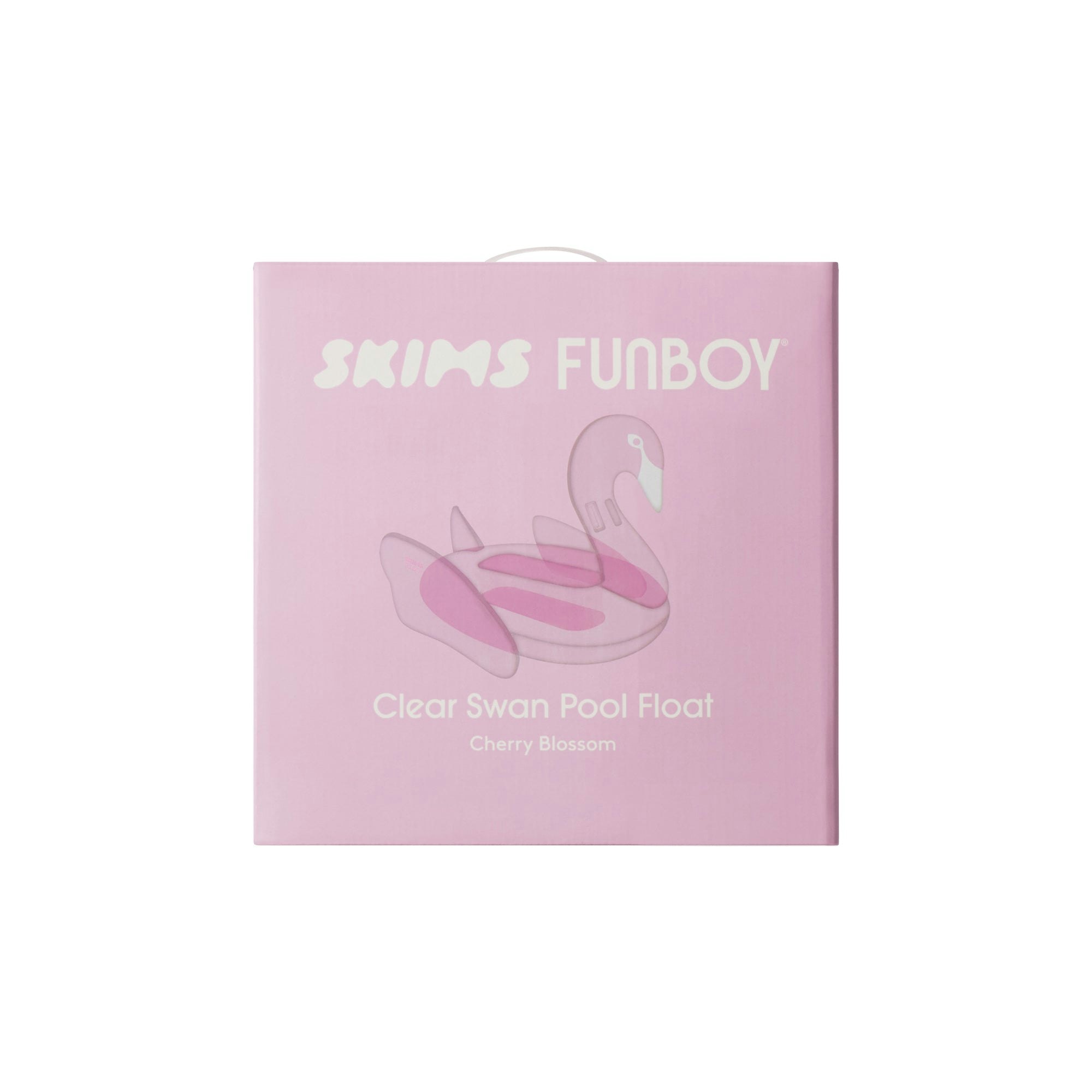 FUNBOY X SKIMS SWAN POOL FLOAT - CHERRY BLOSSOM