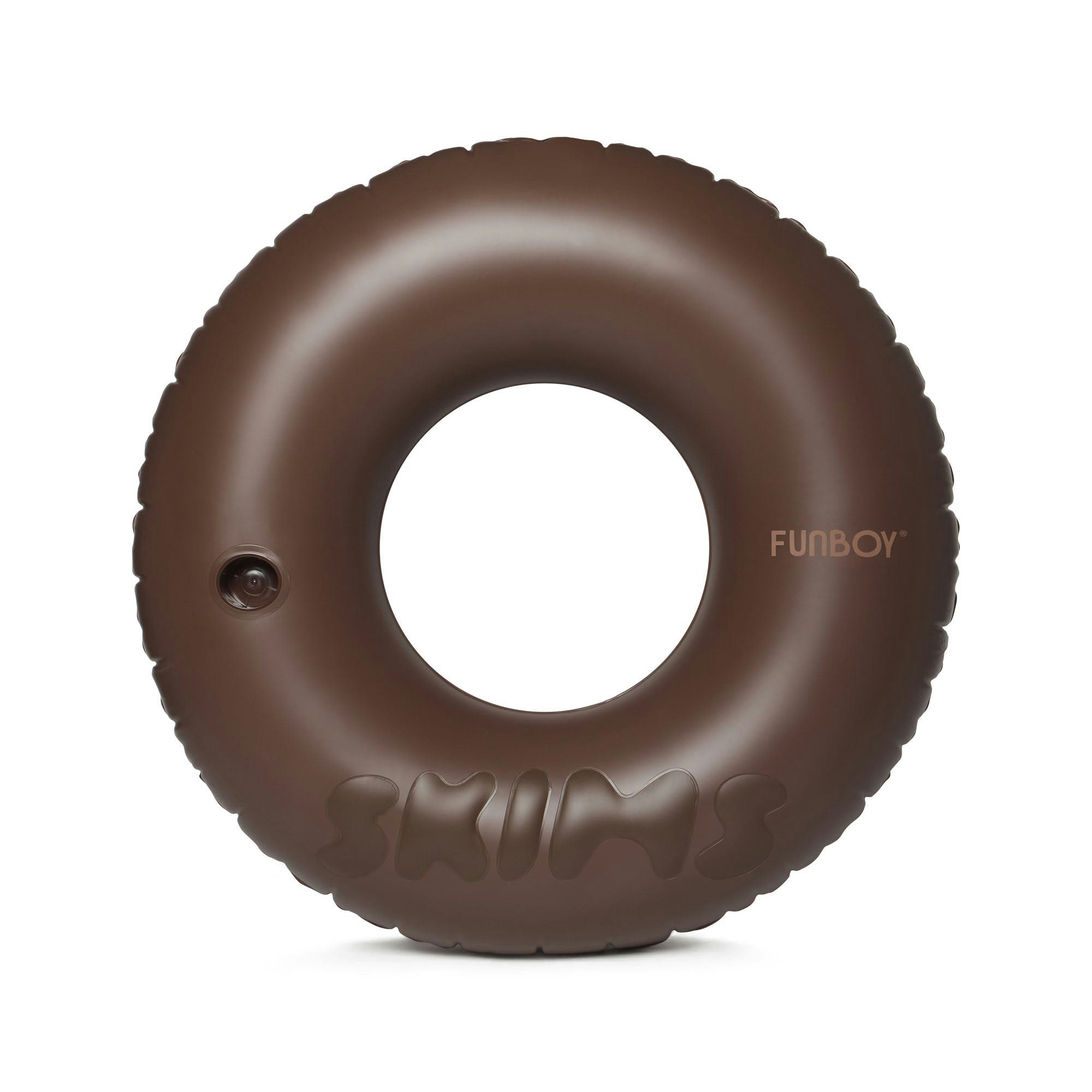 FUNBOY X SKIMS EMBOSSED TUBE FLOAT - COCOA