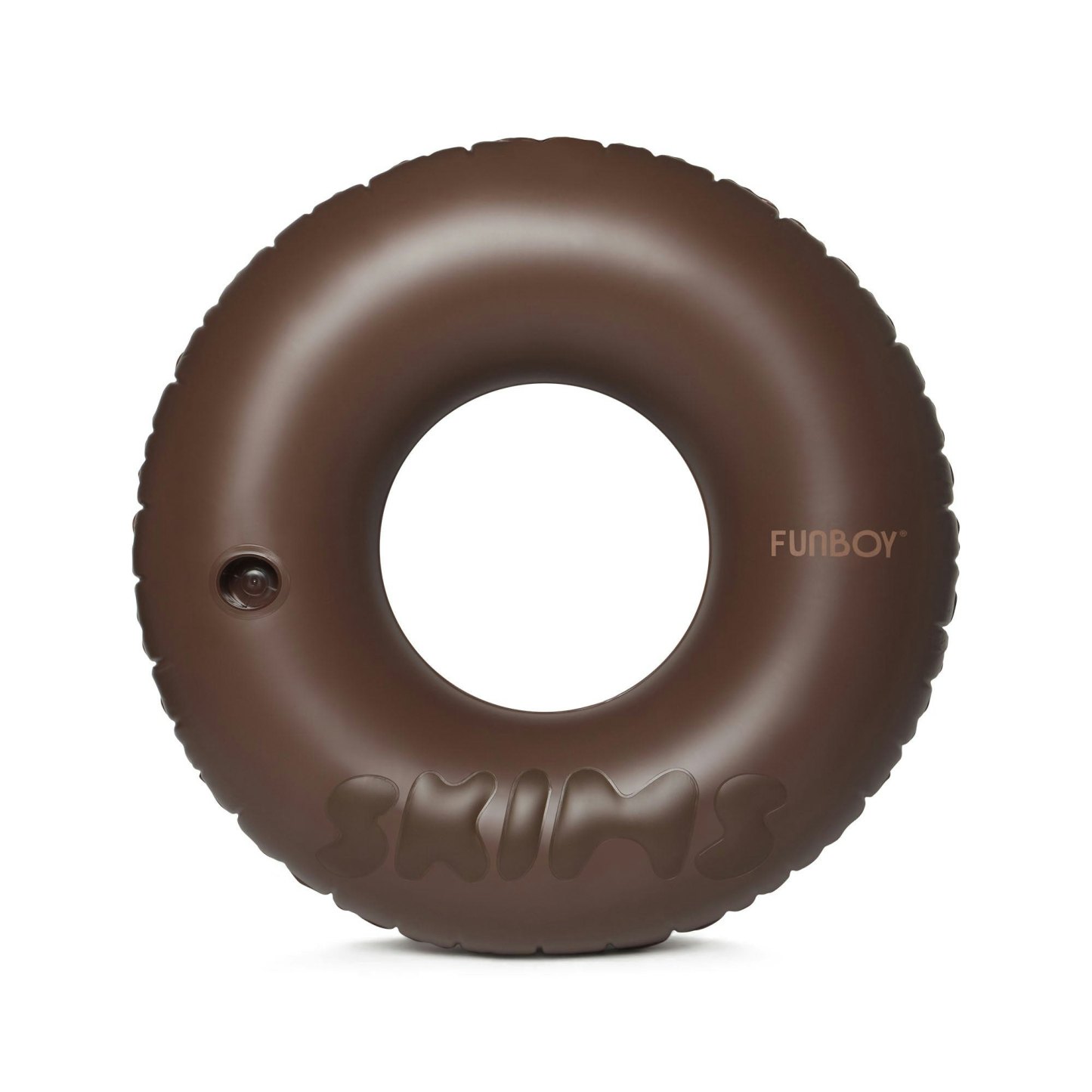 FUNBOY X SKIMS EMBOSSED TUBE FLOAT - COCOA