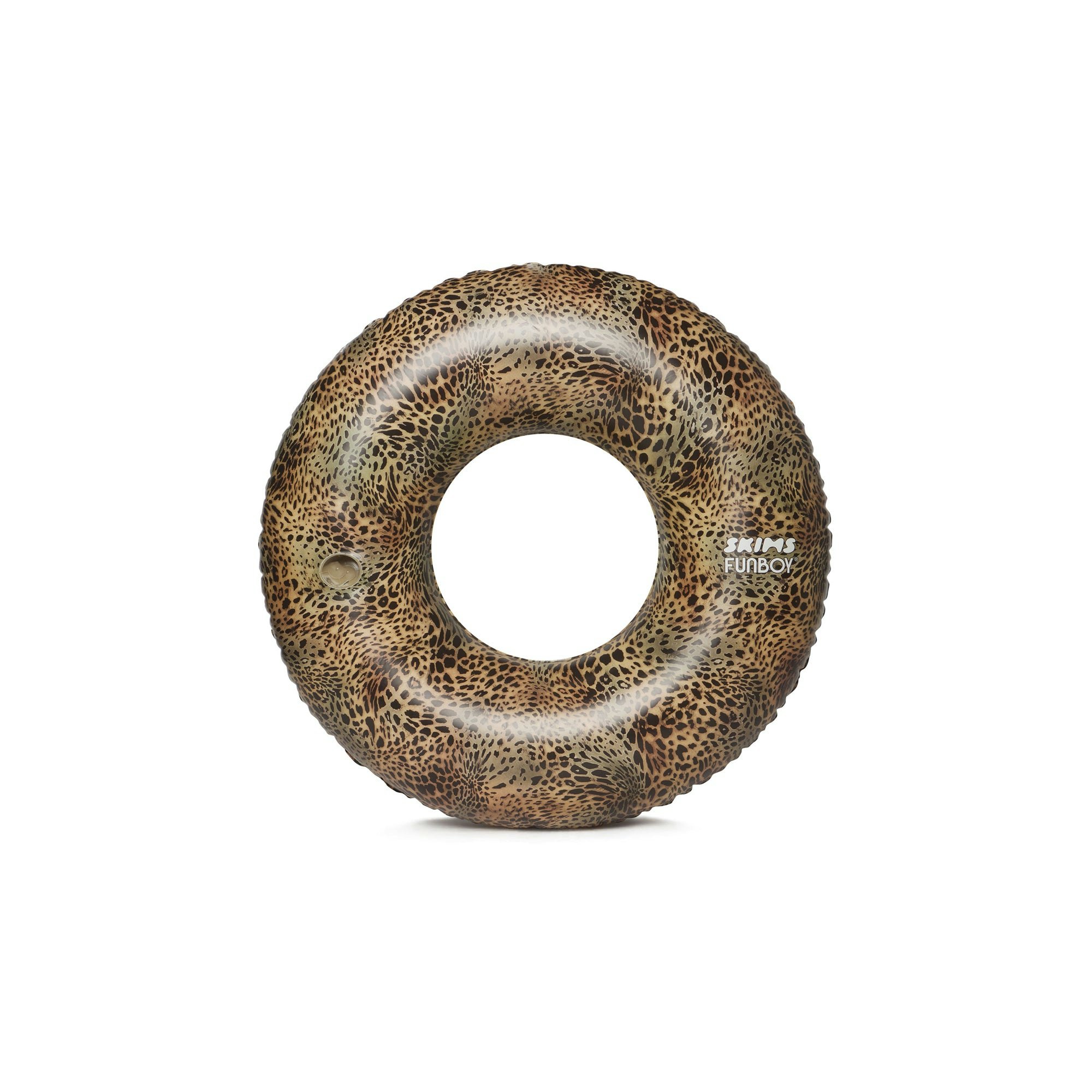 FUNBOY X SKIMS EMBOSSED TUBE FLOAT - CHEETAH SKIN PRINT