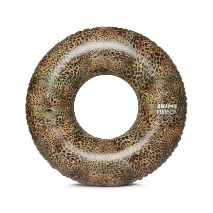 FUNBOY X SKIMS EMBOSSED TUBE FLOAT - CHEETAH SKIN PRINT