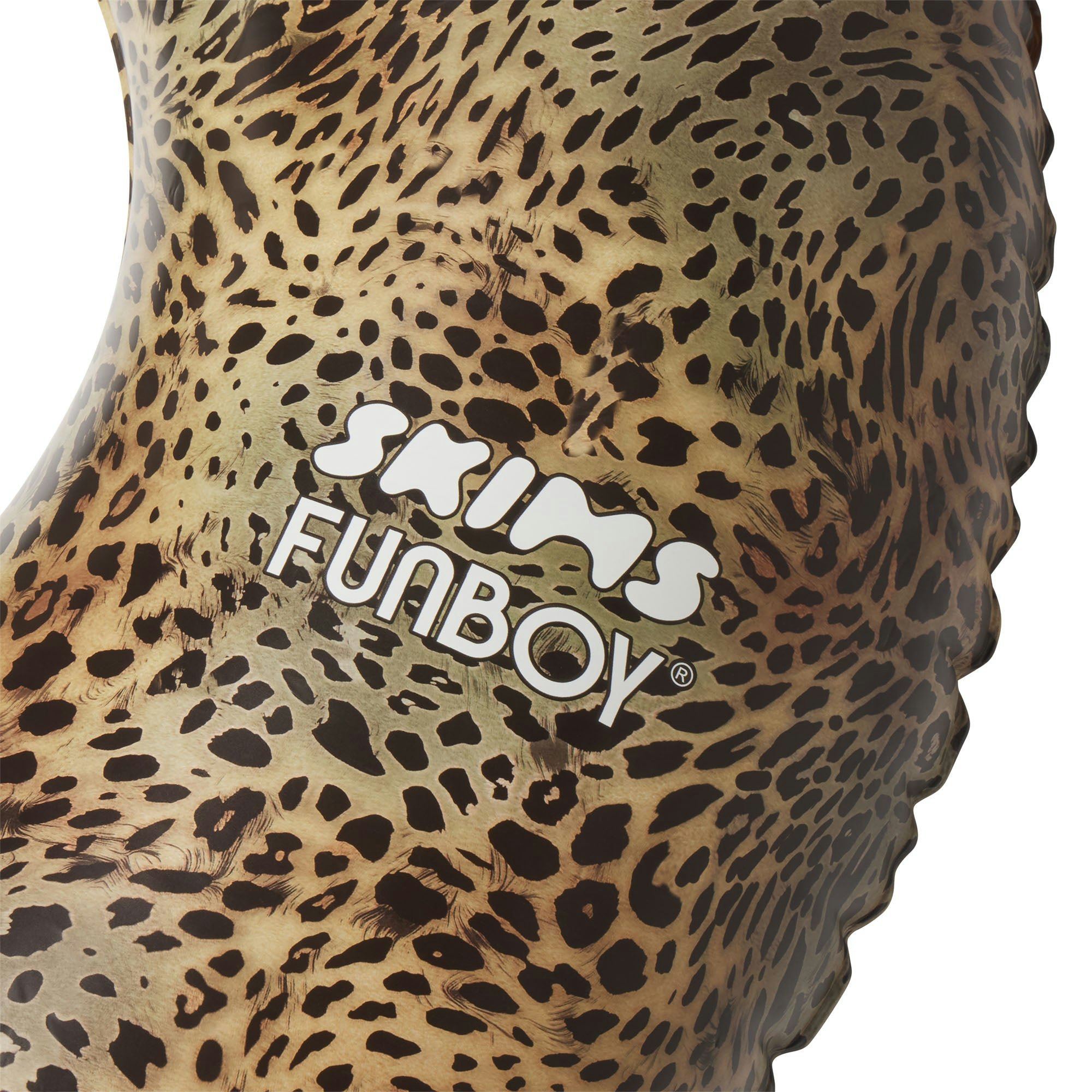 FUNBOY X SKIMS EMBOSSED TUBE FLOAT - CHEETAH SKIN PRINT