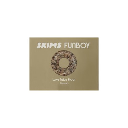 FUNBOY X SKIMS EMBOSSED TUBE FLOAT - CHEETAH SKIN PRINT