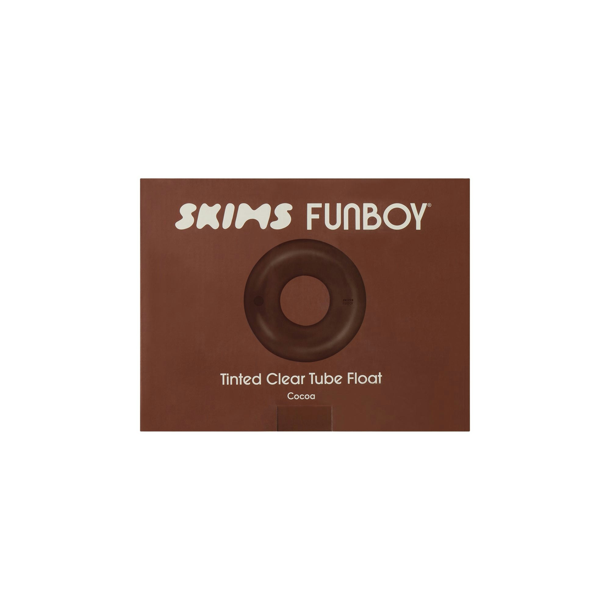 FUNBOY X SKIMS VINTAGE TUBE FLOAT - COCOA AND CLEAR
