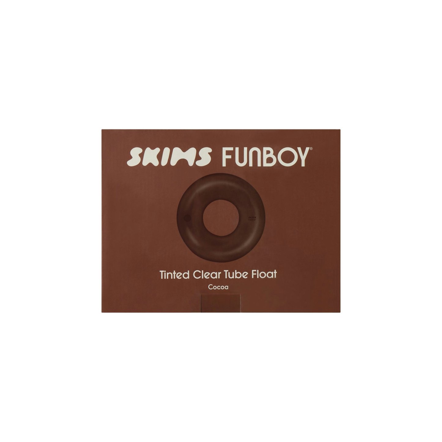 FUNBOY X SKIMS VINTAGE TUBE FLOAT - COCOA AND CLEAR