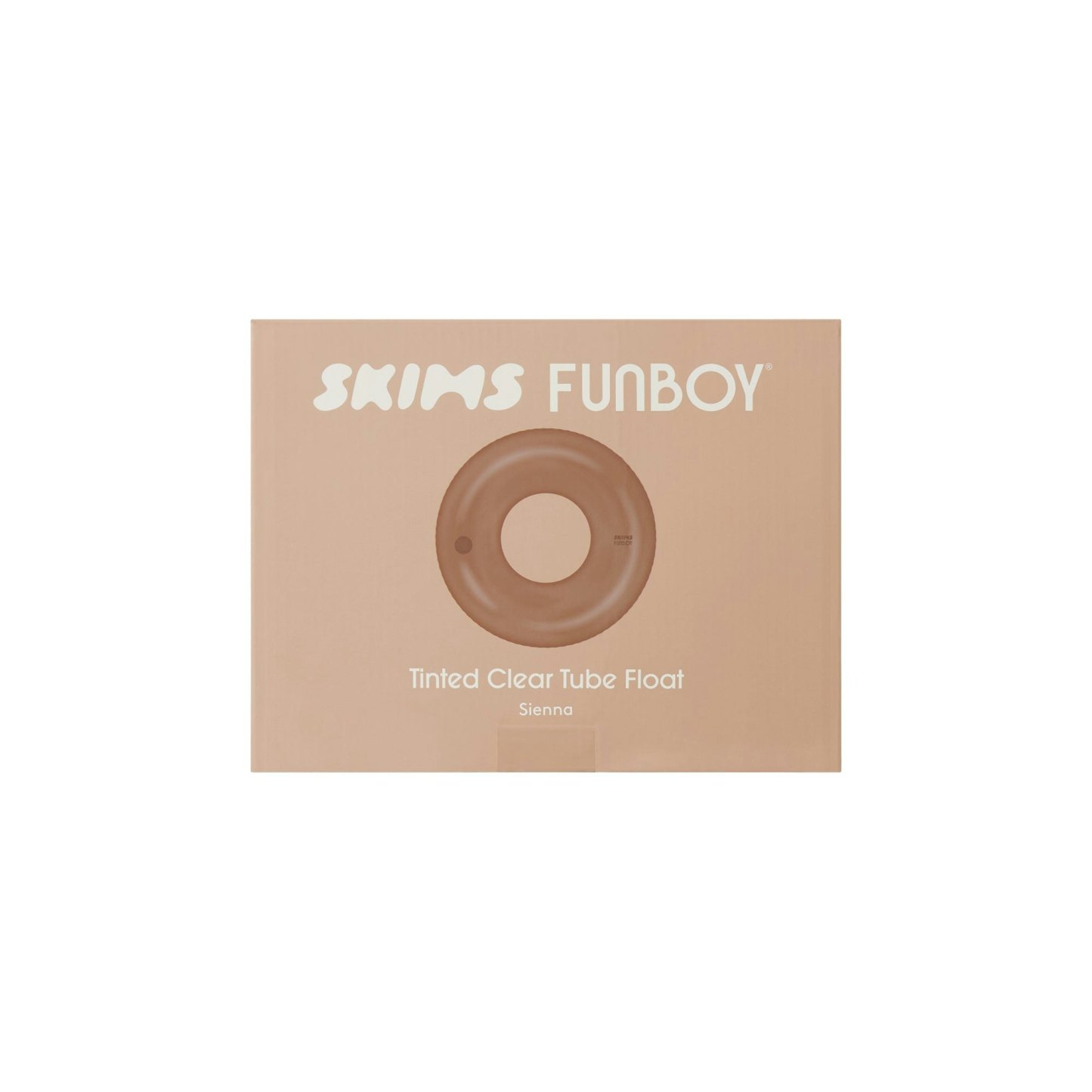 FUNBOY X SKIMS VINTAGE TUBE FLOAT - SIENNA AND CLEAR