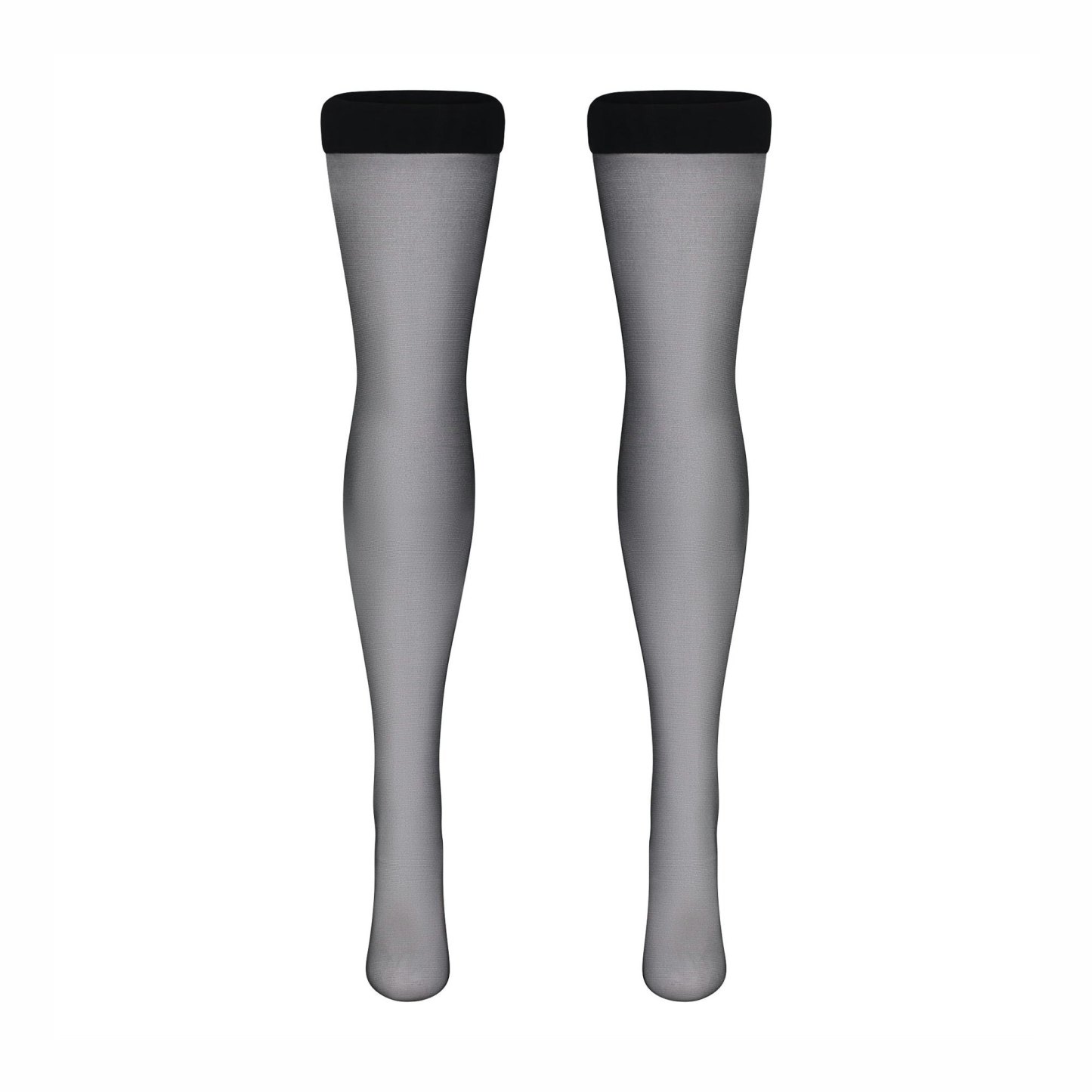 HOSIERY THIGH HIGH STOCKINGS - ONYX