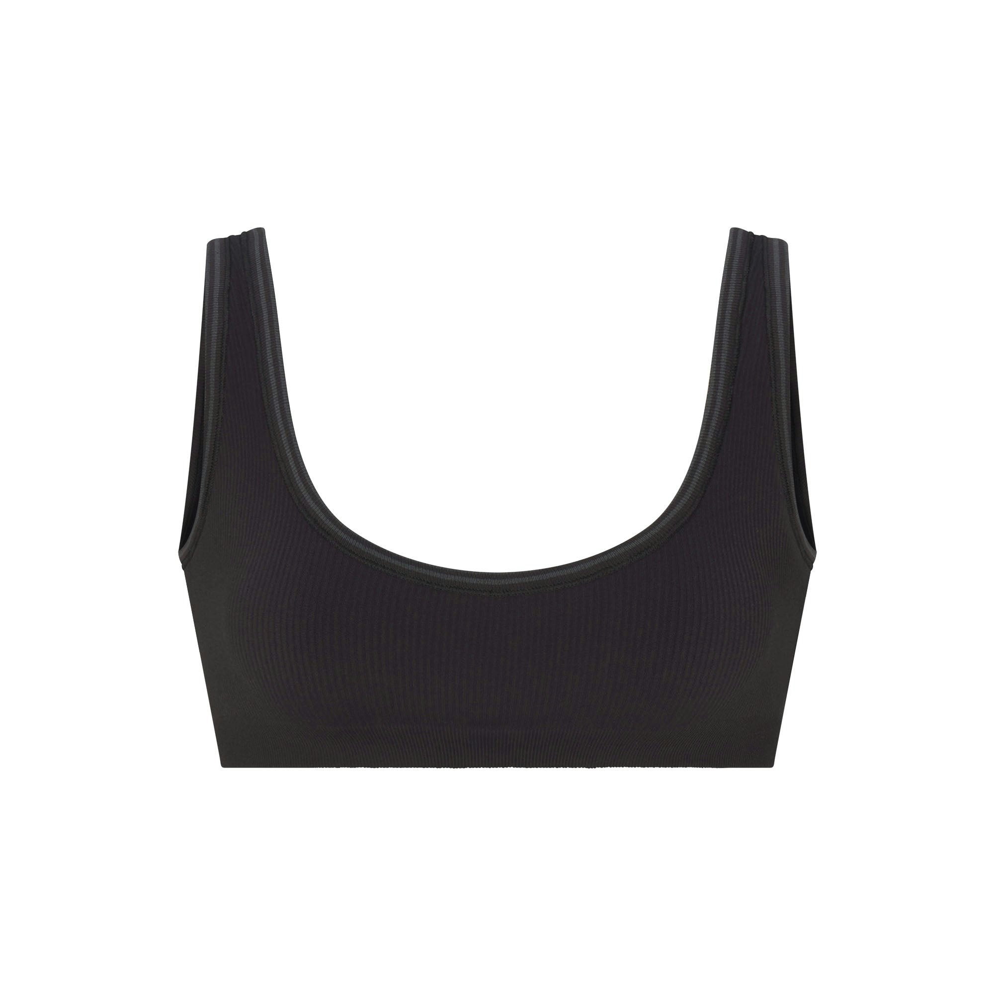 NikeSKIMS RIBBED SEAMLESS MICRO SCOOP BRA - OBSIDIAN - image 7