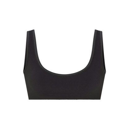 NikeSKIMS RIBBED SEAMLESS MICRO SCOOP BRA - OBSIDIAN - image 7