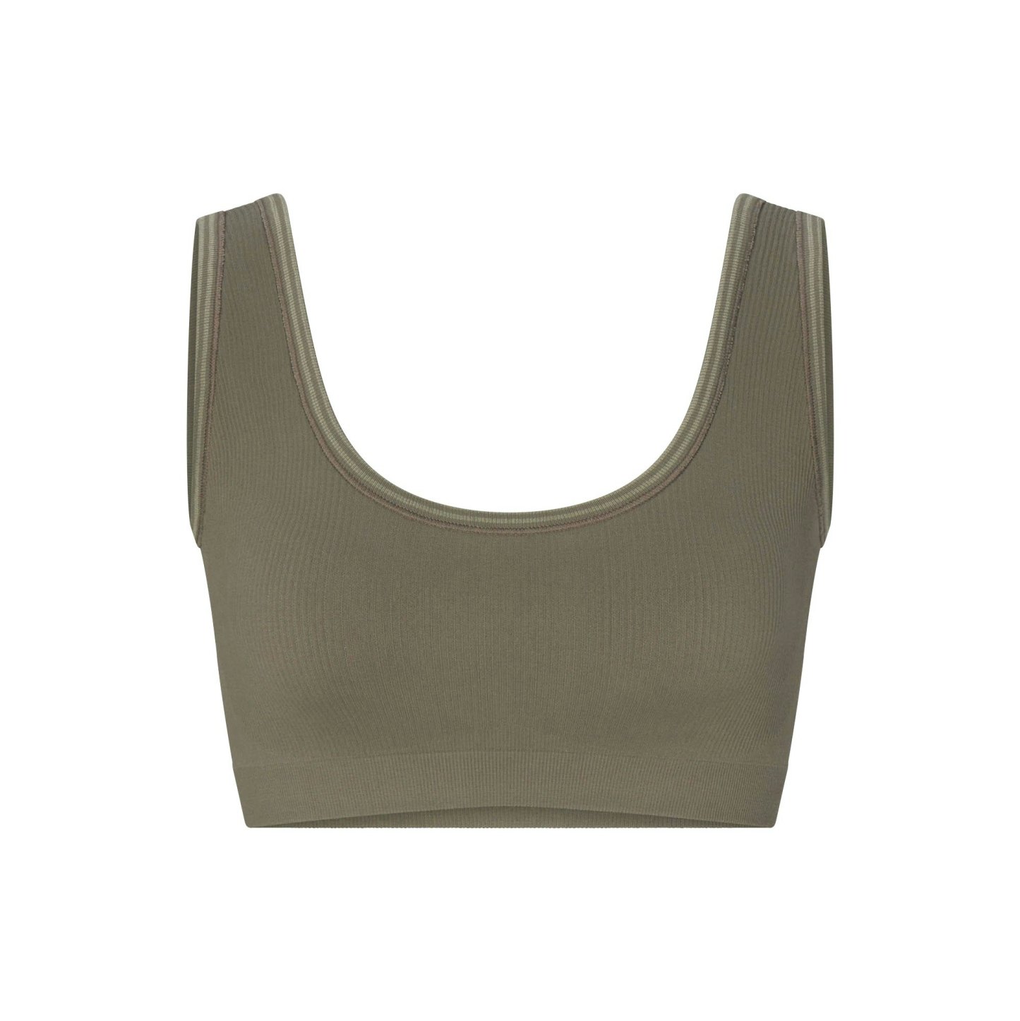 NikeSKIMS RIBBED SEAMLESS SCOOP BRA - DUSTY OAKMOSS - image 32