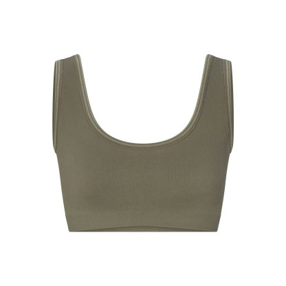NikeSKIMS RIBBED SEAMLESS SCOOP BRA - DUSTY OAKMOSS - image 32