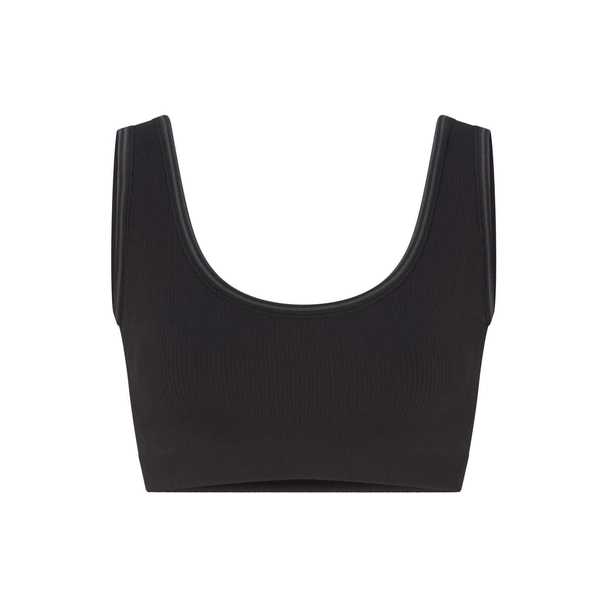 NikeSKIMS RIBBED SEAMLESS SCOOP BRA - OBSIDIAN - image 8