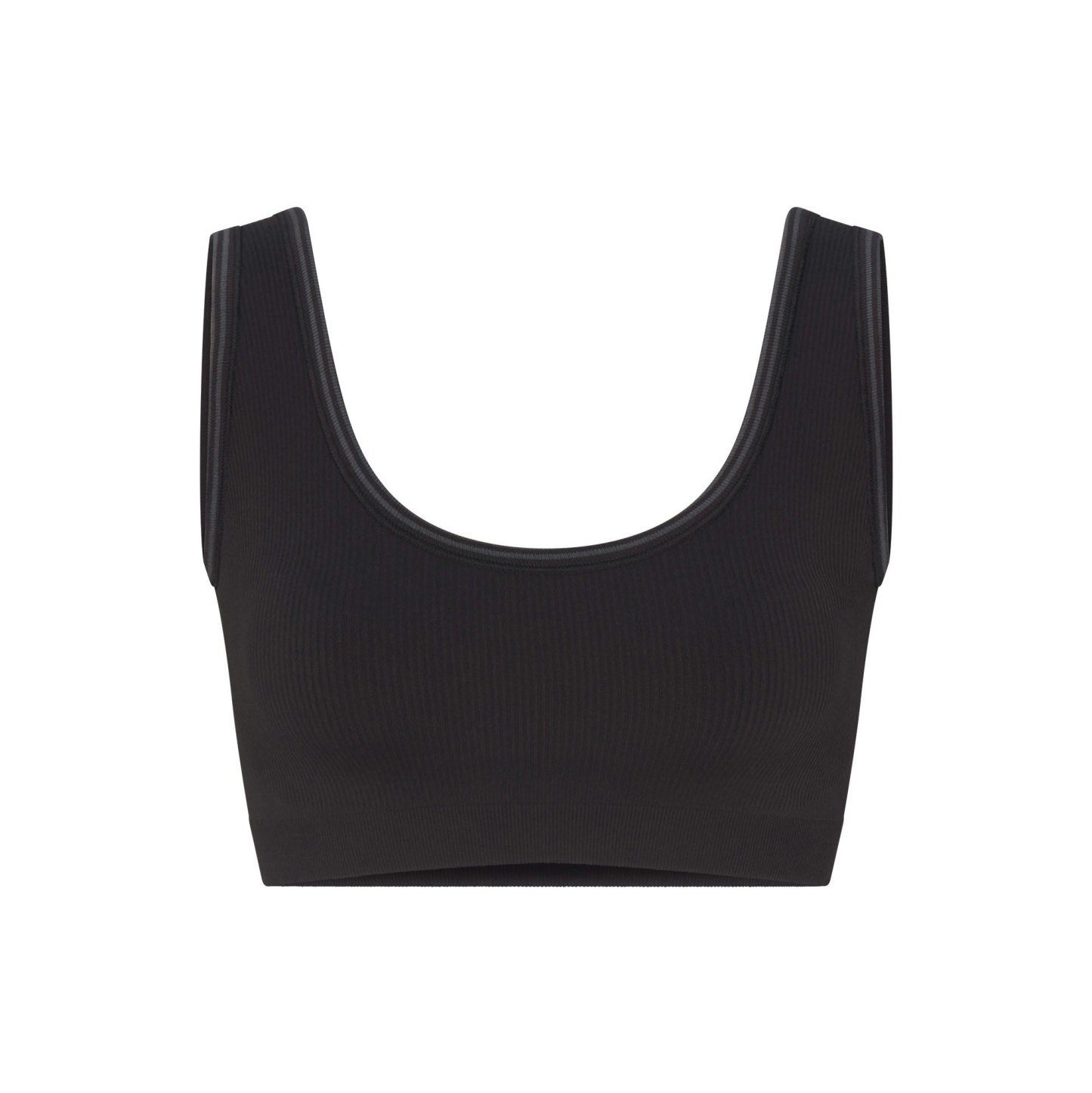 NikeSKIMS RIBBED SEAMLESS SCOOP BRA - OBSIDIAN - image 8