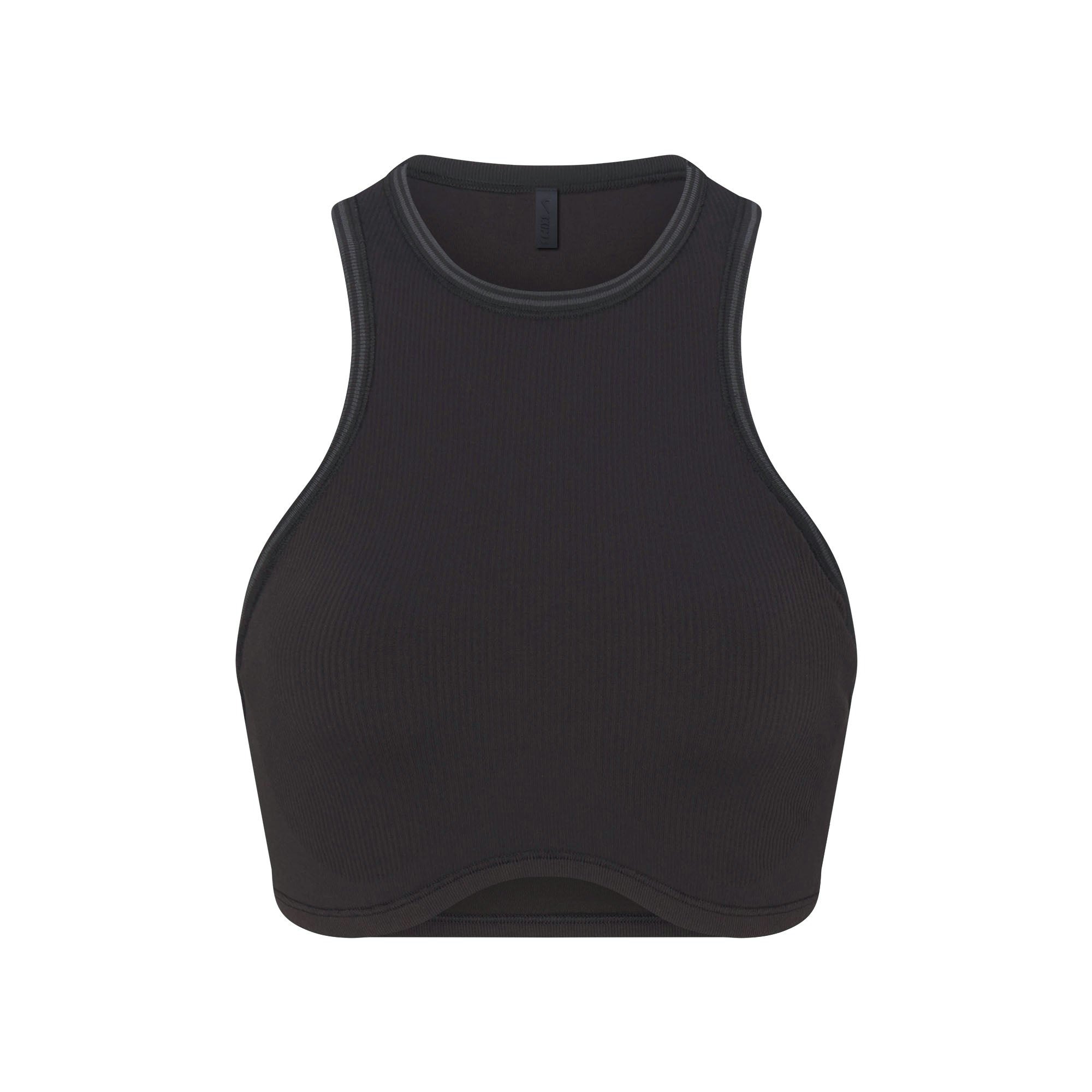 NikeSKIMS RIBBED SEAMLESS RACER FRONT BRA - OBSIDIAN - image 7