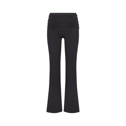 NikeSKIMS MATTE FOLDOVER SLIM FLARE LEGGING - OBSIDIAN - image 6