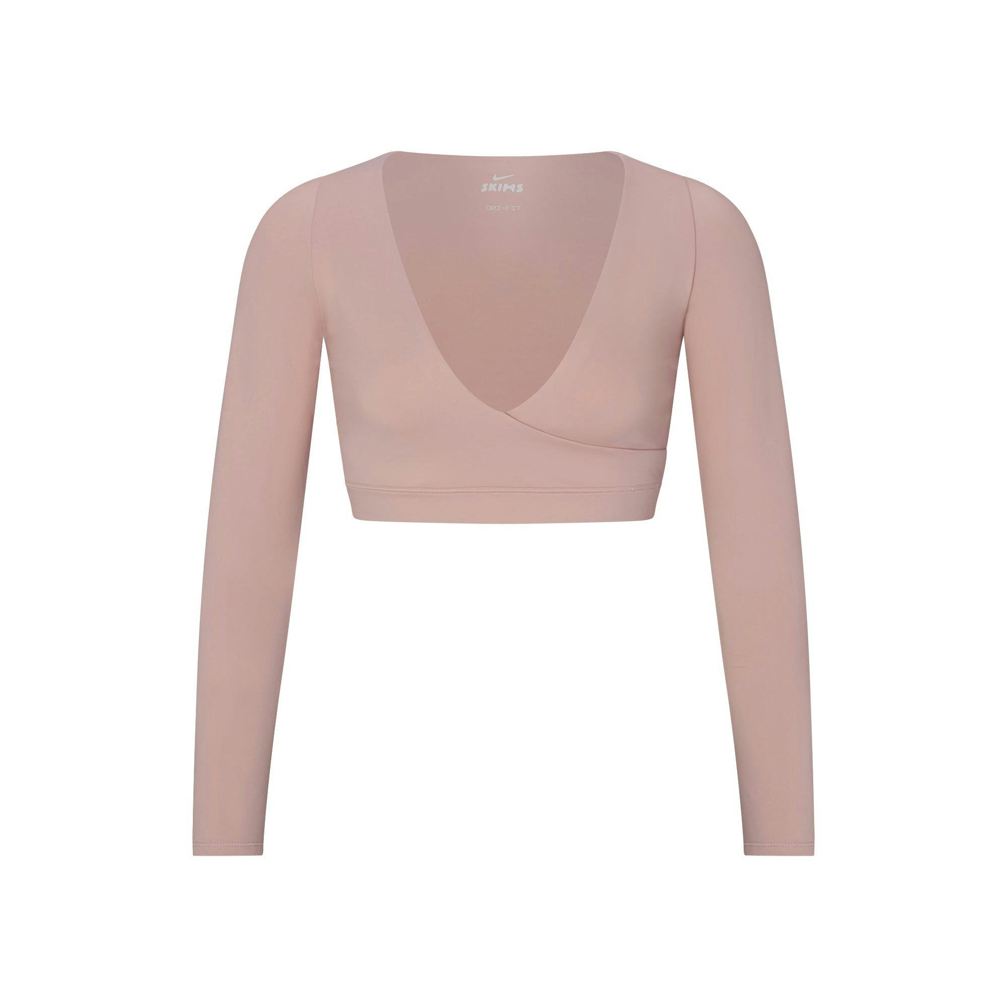 NikeSKIMS MATTE WRAP LONG SLEEVE CROPPED TOP - HIMALAYAN - image 21