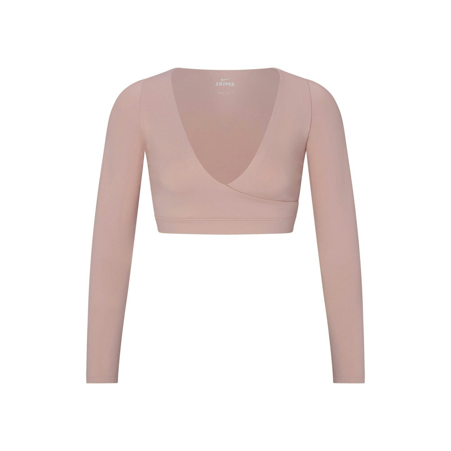 NikeSKIMS MATTE WRAP LONG SLEEVE CROPPED TOP - HIMALAYAN - image 21
