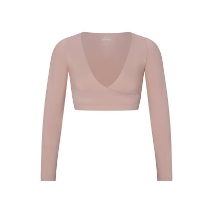 NikeSKIMS MATTE WRAP LONG SLEEVE CROPPED TOP - HIMALAYAN - image 21